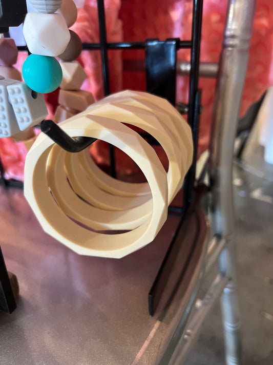 Silicone Chewelry Bracelet - Cream