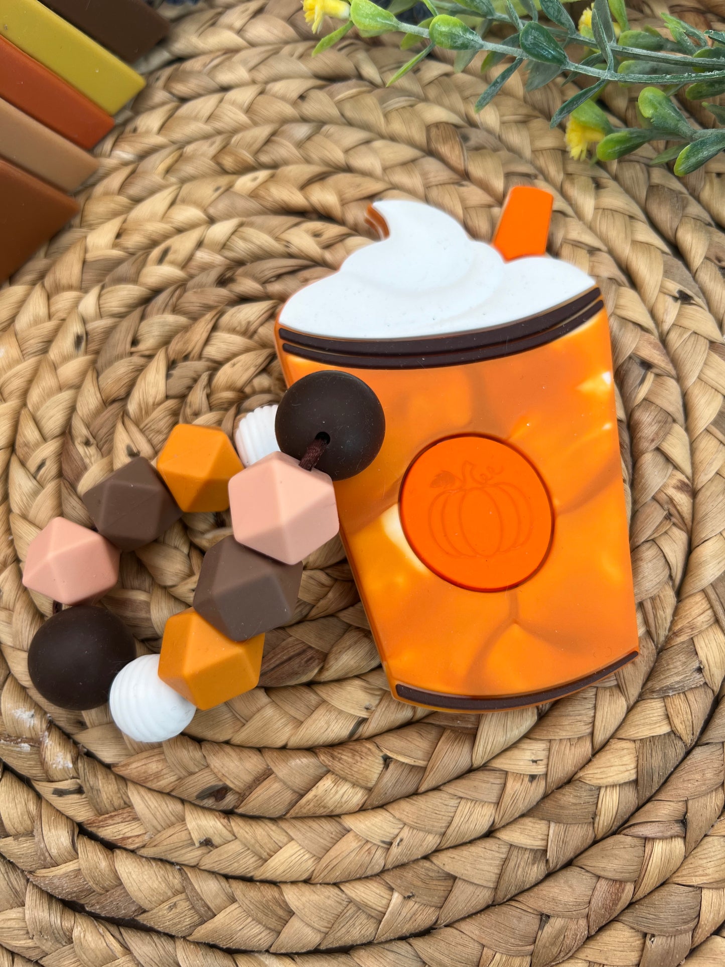 Pumpkin Spice Silicone Teether